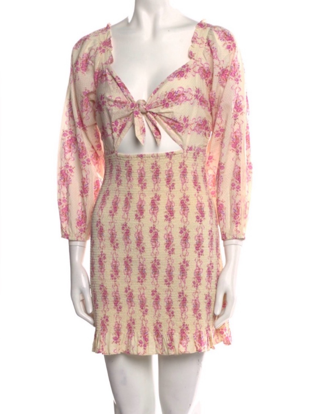 Love shack fancy KYNDRA CUT OUT MINI DRESS